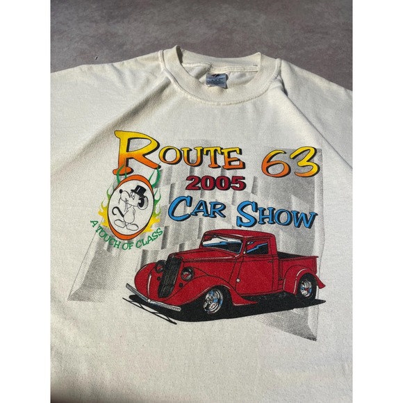 Vintage Route 63 Car Show Graphic Tee Shirt - Picture 3 of 6
